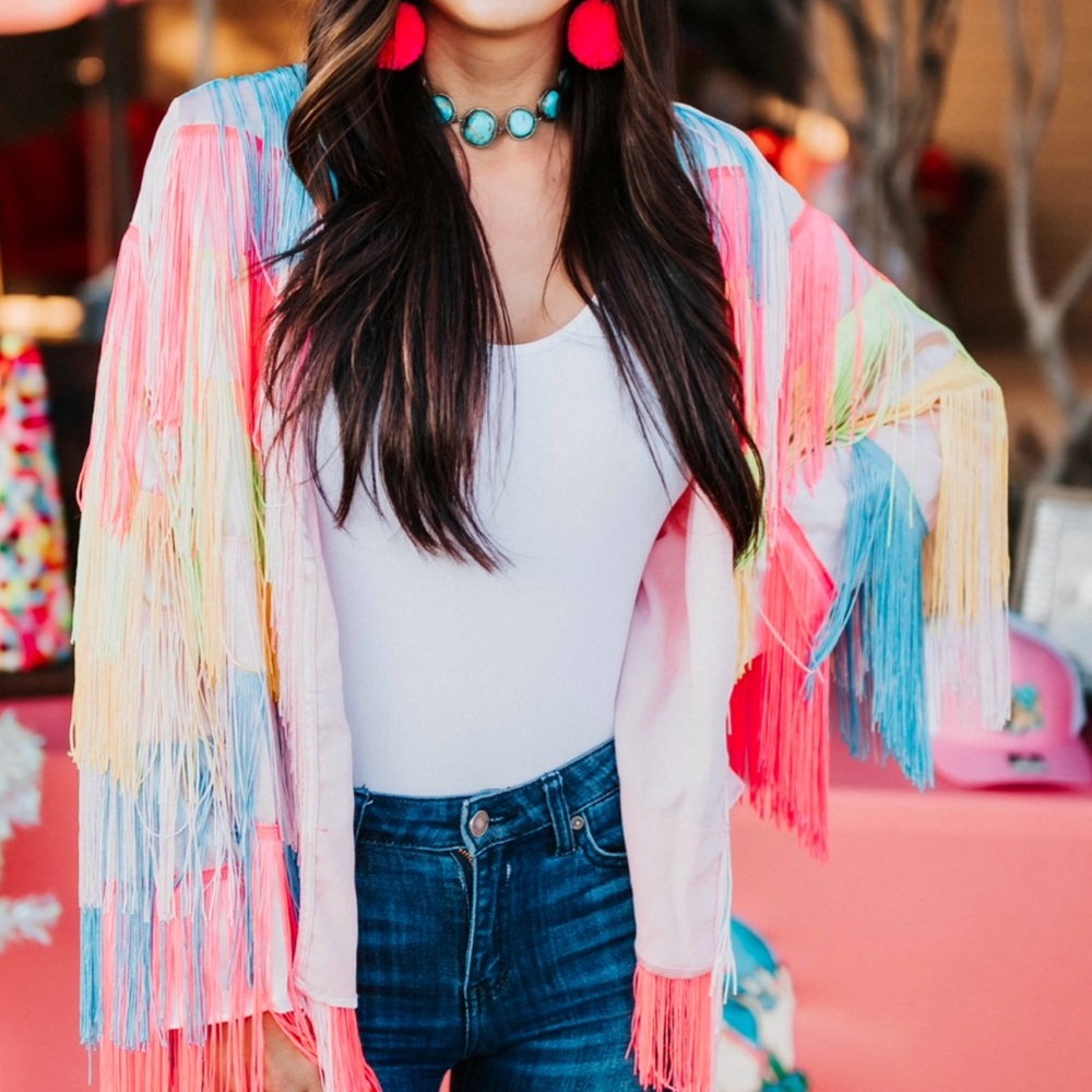 Colorful Fringe Jacket - Picture 3 of 3
